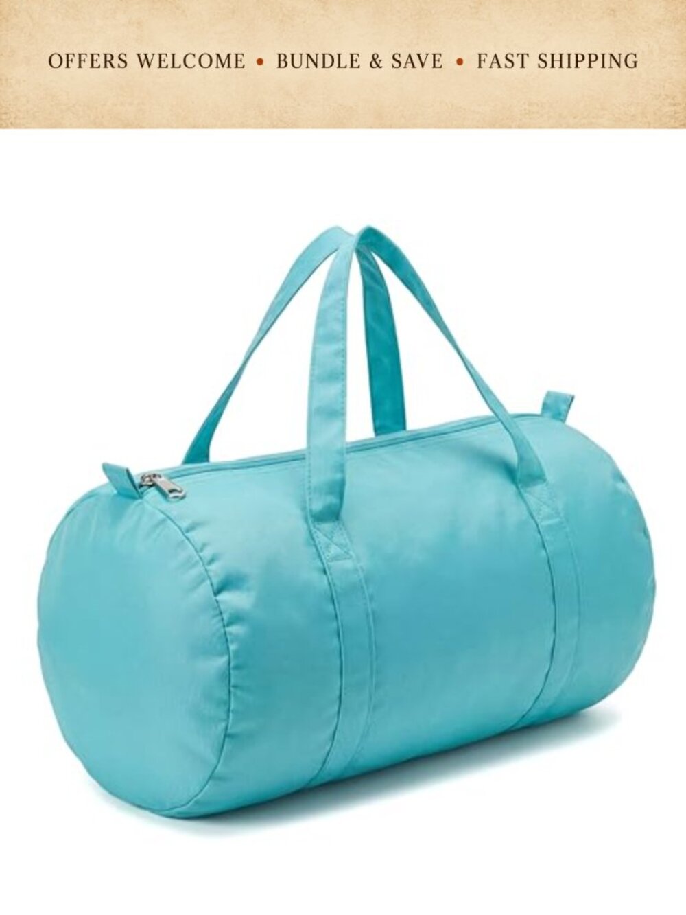 Super Light Heavy Twill Nylon Foldable Duffel Bag Travel Storage Sport Gym